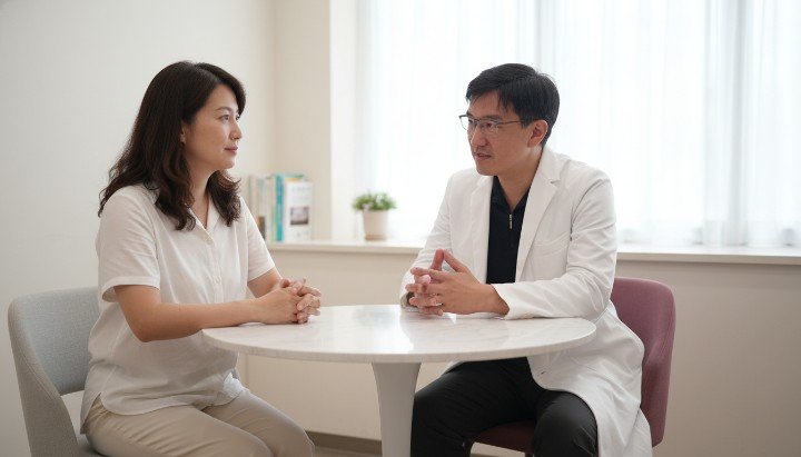 法瑞診所吳紹琥醫師解說Botox保妥適特點 專業醫師正在準備Botox保妥適肉毒注射 患者施打Botox保妥適後呈現自然除皺效果