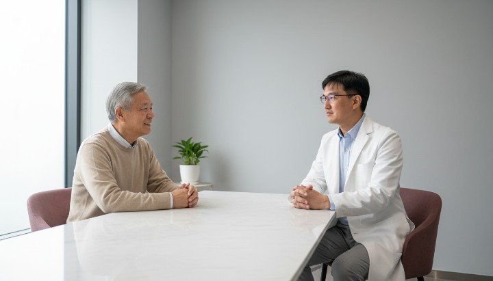 術前諮詢分析眼袋成因並制定有效消除眼袋方案 眼袋內開手術過程精準施作以達有效消除眼袋目標 術後對比圖展示眼周平整且成功有效消除眼袋效果