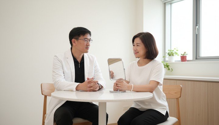 醫師為準新娘解說醫學美容新娘保養細節 展現完美膚質的醫學美容新娘保養前後對比 萊攸診所提供專業醫學美容新娘保養建議 適合婚禮前施作的醫學美容新娘保養療程