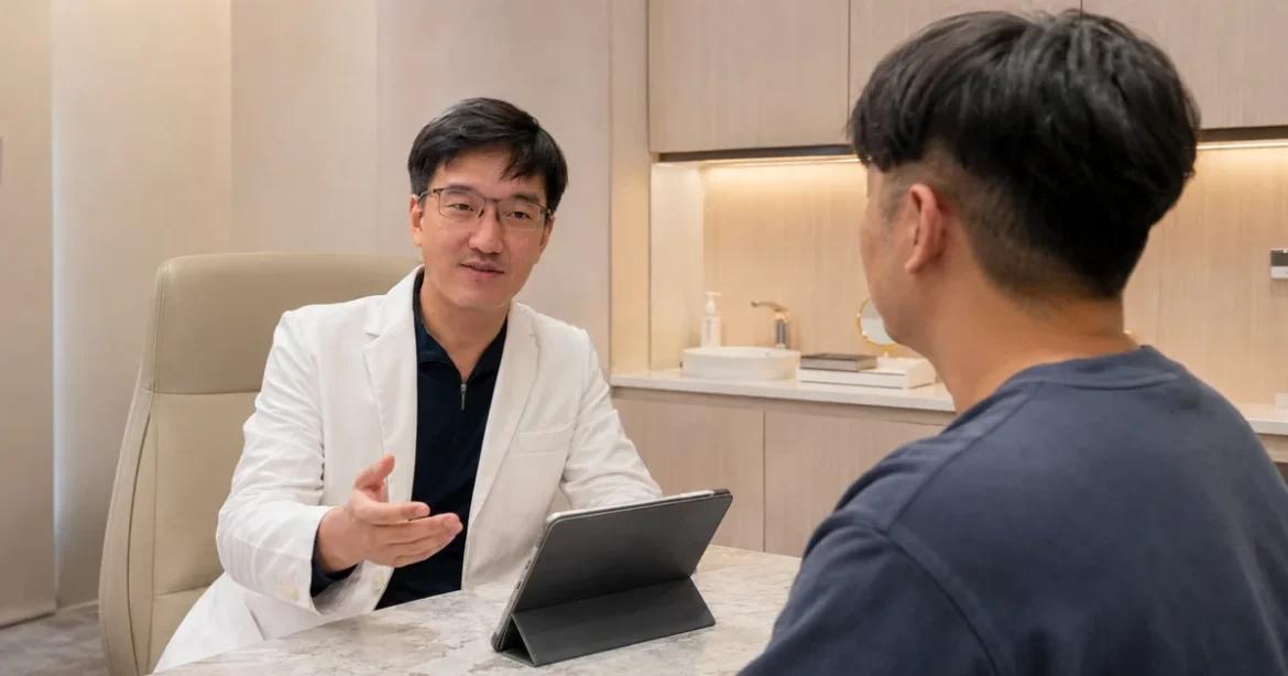 吳紹琥醫師解釋臉部鬆弛成因與V臉療程推薦。