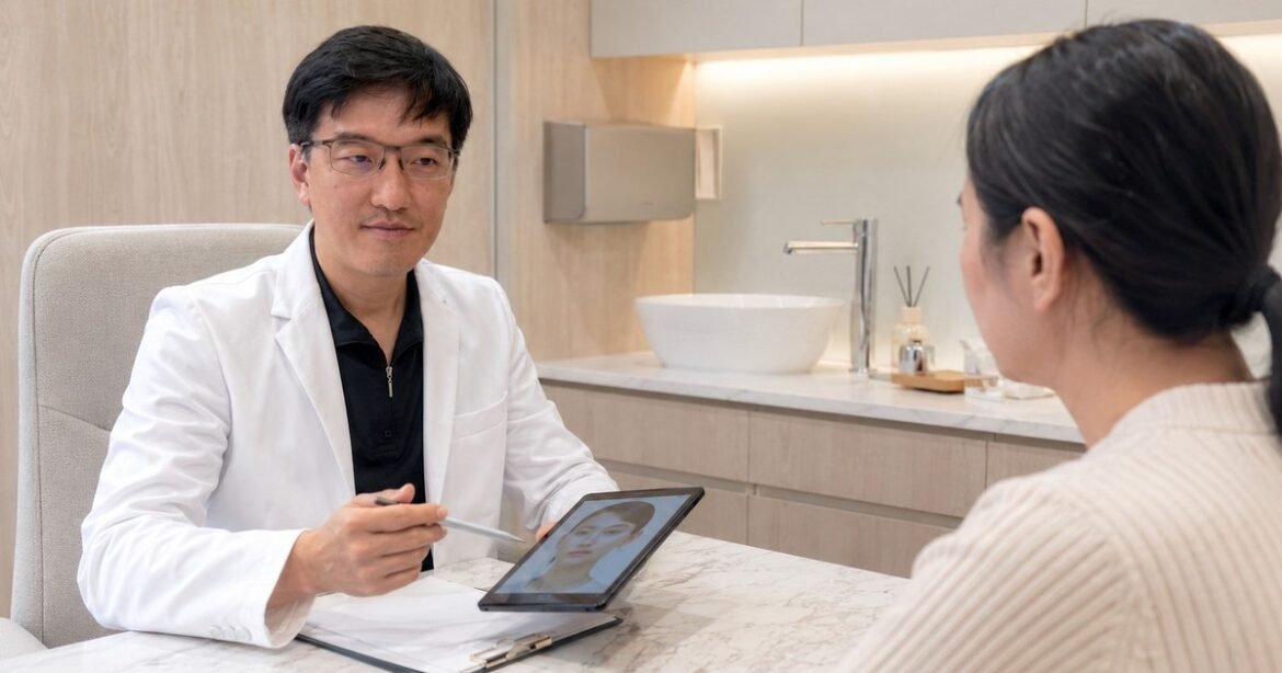 V臉療程改善臉型的說明文字
