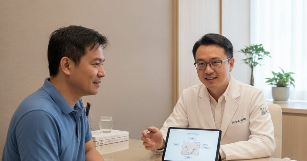 吳芮醫師針對大腸水療潛在風險與安全考量進行重點入門教學