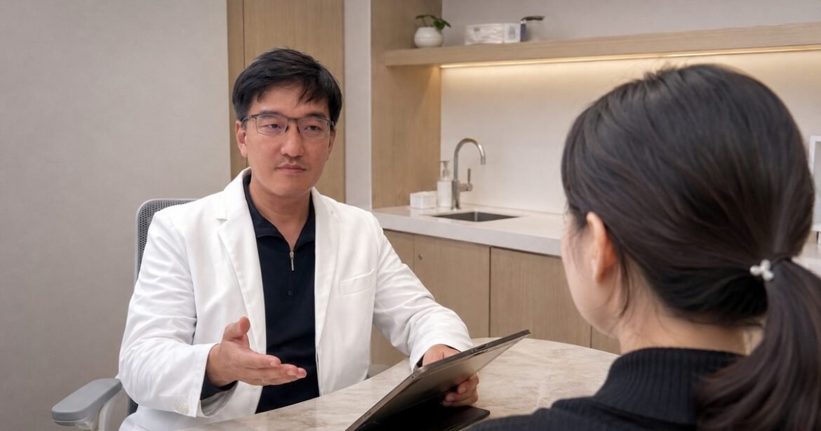 吳芮醫師療程說明推薦，圖示電波音波作用深度與層次